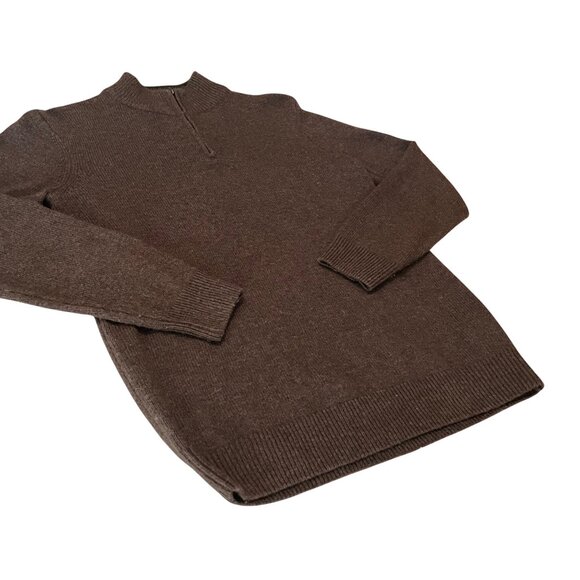 Lambswool Blend Sweater • Brown • US Small - Picture 2 of 10